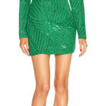 Retrofete Ember Sequin Mini Dress Emerald Green Size XS NWT Photo 0