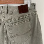 Lee Vintage Riveted Light Wash Green High Rise Straight Leg Jeans Photo 8