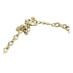 Lia Sophia  Golden Girl Hammered Floral Leaf Pendant Necklace Chain Adjustable Photo 2