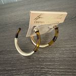 Kenneth Jay Lane Couture Shopbop Gold/Tortoise Post Hoop Earrings Gold Photo 4