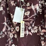 Max Studio Bias Satin Midi Skirt WINE CRANE BLOSSOM NWT Plus Size 3X / 22W Photo 4