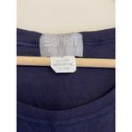 Esprit Vintage Espirit Collection T-shirt Women Medium‎ Navy Blue 100% Cotton Cropped Photo 2