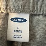 Old Navy  Linen Blend Drawstring Crop Pants Womens‎ LP Petite Casua Photo 1