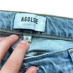 AGOLDE Nico High Rise Blue Jeans Button Fly Distressed Hem Size 28 #A093D-3002 Photo 6