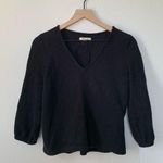 Madewell  100% Cotton V Neck 3/4 Longsleeve Photo 0