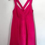 Motherhood  Maternity Pink Cotton Tie Summer Dress Criss Cross Back LG Photo 4