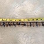 Triple strand earth tones flat wooden circle necklace rustic boho hippie Photo 5