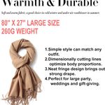Womens Large Soft Cashmere Feel Pashmina Shawls Wraps Ladies Light Scarf Photo 5
