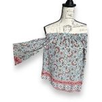 Knox Rose Floral Off-Shoulder Boho Blouse Small Photo 2