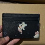 Coach  Limited Edition Snowman Print Crossbody,Card Holder&Wristlet 3 Set Bundle Photo 8
