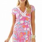 Lilly Pulitzer  Pink Brewster Floral Print Short Sleeve Mini Dress Size XS Photo 0