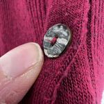 Coin 1804 Lagenlook ribbed Sleeveless Button High Lo Hem Cardigan Maroon Size XS Red Photo 7