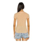 Free People Night Sky Tee Short Sleeves Striped Summer Rose T-Shirt Medium NWT Photo 2