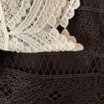 ZARA  Black & White Lace Dress Size Large Photo 4