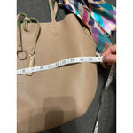 Camel Tote bag with scarf and inner bag Photo 3