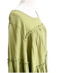 Cocomo Womens Peasant Blouse Tiered Shirt Moss Green Sleeves Plus Size 2X Photo 6