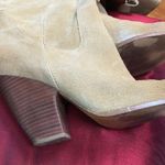 Carlos Santana  tall tan suede boots with heels Photo 11