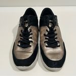 Geox  Respira walking sneakers, buttery soft leather, gold and black, size 7 Photo 5