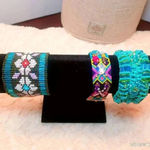 BEADED STRETCHY BELT WAISTBAND Blue Photo 4