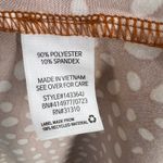 Fortune + Ivy  Rust White Polka Dot Faux Wrap Dress Short Sleeve Knit Large Photo 3