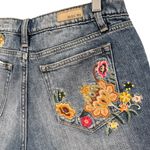 Miss Me  Floral Embroidered Denim Shorts Size 28 Photo 3