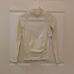 Free People  Ivory Long Sleeve Fitted Bodysuit.  Size-M/L Photo 1