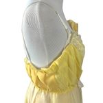 Layered Tulle & Lace Rosette Coquette Fairy Dress Butter Yellow Size Small Photo 7