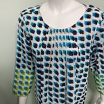 Roberta Roller Rabbit  Blue Green Dotted Tunic Medium Photo 1