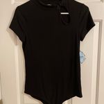 Black Cutout Bodysuit Size L Photo 0