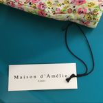 Maison d’Amelie Floral Maxi Skirt Size 4 White Small Flower Print Pink Photo 3