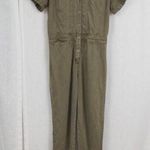 Young Fabulous and Broke YFB Short Sleeve Military Style Green Jumpsuit Medium Photo 0