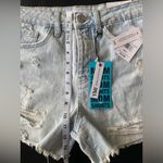 Ymi  High Rise Mom Fit Shorts Distressed Denim‎ 100% Cotton Light Wash
Size 3/26 Photo 3