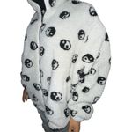 PacSun white yin yang fleece teddy jacket Photo 1