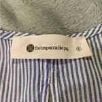 The Impeccable Pig Women’s Blue Striped  Blouse Photo 2