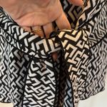 Susan Bristol Black and White Boxy Blouse with Sailor Collar Photo 4