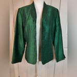Le Suit Petite 12P Green Skirt Suit Old Money Classic Holiday Elegant Church Photo 4