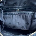 Tory Burch Bombe T Black Leather Double Handle Satchel Photo 6