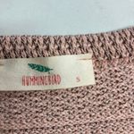 Hummingbird Women’s Peach Pink Floral Sweater Size Small Photo 3