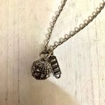 American Eagle  outfitters  long silver tone charm necklace Photo 5