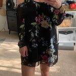 Olivaceous Floral cold shoulder dress Photo 0