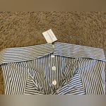 Windsor  blue and white strip strapless crop top size medium NWT Photo 2