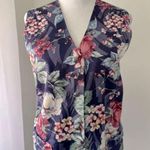 Orvis Sz S Vintage Blue Floral Vest Very Cute!! Feminine Girly 80’s Photo 0