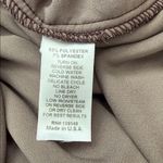 Lisa Bayne Chocolate Brown Crushed Velvet Button Up Tunic Top Photo 3