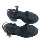 Cult Gaia Black Raffia Azariah Platform Sandals Heels sz 35 US 5 Photo 1