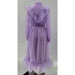 SheIn ‎ Prairie Dress Womens XS Lavender Cottage Flowy Lined Victorian Coquette Photo 2