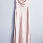 Fame and Partners Free People X  Rosabel Cream Satin Slip Maxi Dress Photo 0