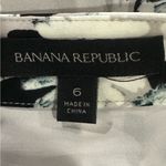 Banana Republic  Floral Pleated Skirt Black Cream Sz 6 EUC office workwear dressy Photo 4