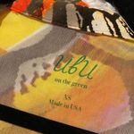 Ubu on the Green Quarter Zip Golf Shirt in Orange Multicolor XS Photo 3