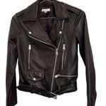 Gianni Bini Gianni Bono brown leather Moto belted jacket. Size xs Photo 2