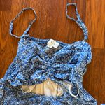 Mable Smocked Cutout Blue Romper Dress Size Medium Summer Beach Indie Photo 7